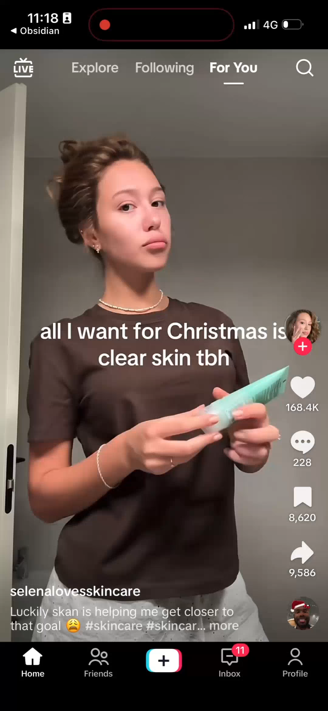 UGC creator genuine reaction